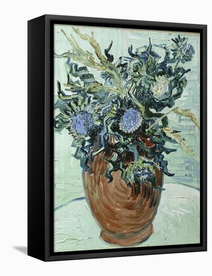 Still Life with Thistles, 1890-Vincent van Gogh-Framed Stretched Canvas