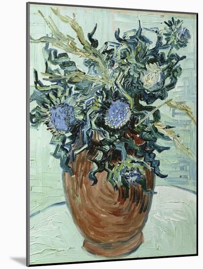 Still Life with Thistles, 1890-Vincent van Gogh-Mounted Giclee Print