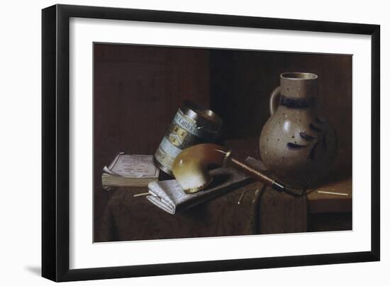 Still Life with Three Castles Tobacco, no.2-William Michael Harnett-Framed Giclee Print