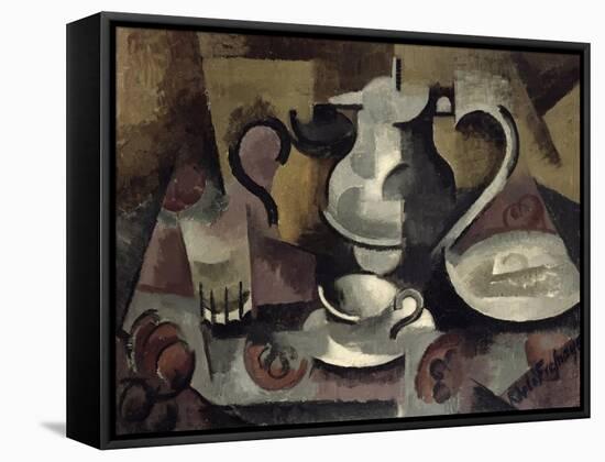 Still Life with Three Handles-Roger de La Fresnaye-Framed Stretched Canvas