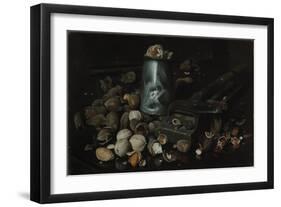 Still Life with Tin Can and Nuts, c.1886-Joseph Decker-Framed Giclee Print