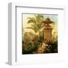 Still Life with Tropical Palms-Jean Capeinick-Framed Premium Giclee Print