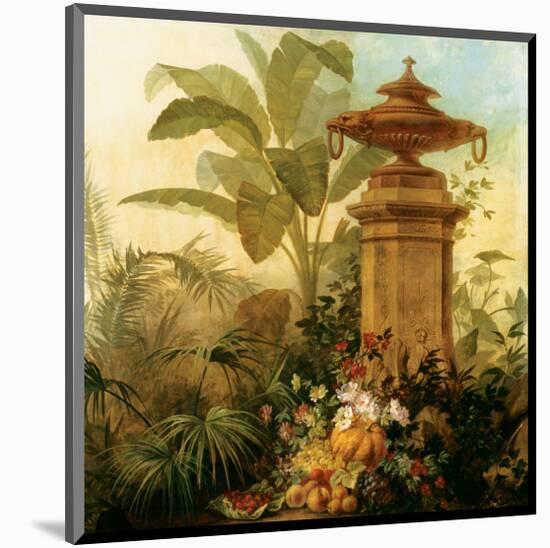 Still Life with Tropical Palms-Jean Capeinick-Mounted Premium Giclee Print