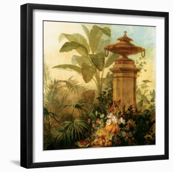 Still Life with Tropical Palms-Jean Capeinick-Framed Premium Giclee Print
