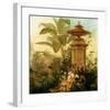 Still Life with Tropical Palms-Jean Capeinick-Framed Premium Giclee Print