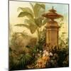 Still Life with Tropical Palms-Jean Capeinick-Mounted Premium Giclee Print