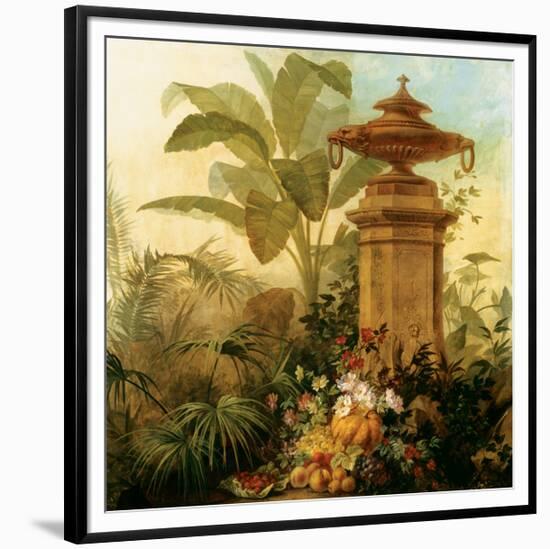 Still Life with Tropical Palms-Jean Capeinick-Framed Premium Giclee Print