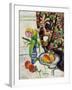 Still Life with Tulips and Fruit-George Leslie Hunter-Framed Giclee Print