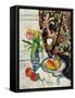 Still Life with Tulips and Fruit-George Leslie Hunter-Framed Stretched Canvas