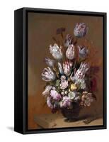 Still Life with Tulips and Other Flowers by Hans Bollongier-null-Framed Stretched Canvas