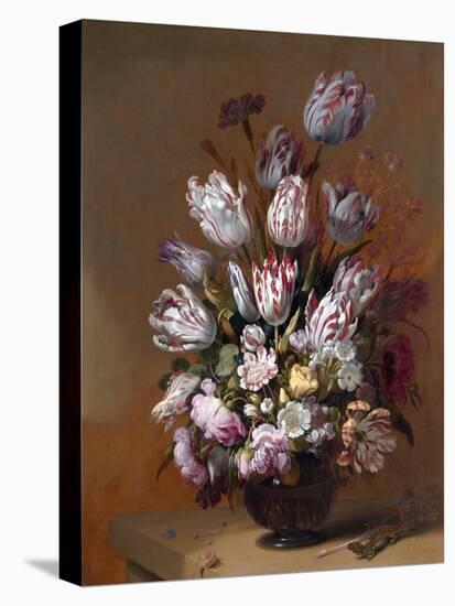 Still Life with Tulips and Other Flowers by Hans Bollongier-null-Stretched Canvas