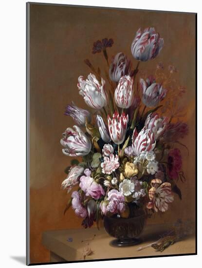 Still Life with Tulips and Other Flowers by Hans Bollongier-null-Mounted Giclee Print