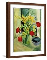 Still life with Tulips-Auguste Macke-Framed Giclee Print