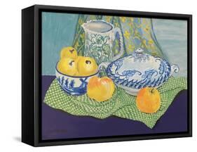 Still life with Tureen and Apples,1999,-Joan Thewsey-Framed Stretched Canvas