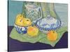 Still life with Tureen and Apples,1999,-Joan Thewsey-Stretched Canvas