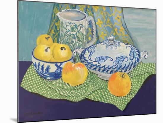 Still life with Tureen and Apples,1999,-Joan Thewsey-Mounted Giclee Print