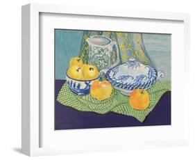 Still life with Tureen and Apples,1999,-Joan Thewsey-Framed Giclee Print