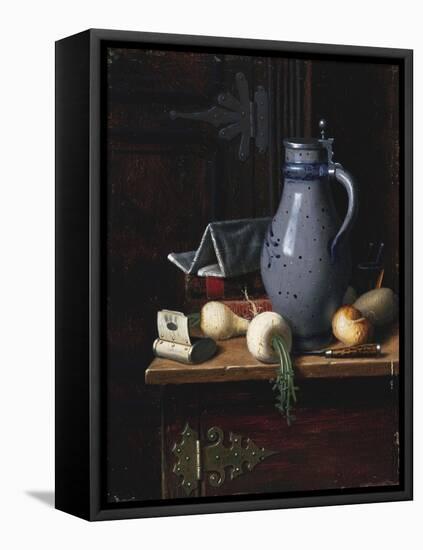 Still Life with Turnips and Beer Stein, 1893-David Gilmour Blythe-Framed Stretched Canvas
