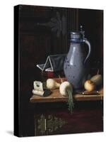 Still Life with Turnips and Beer Stein, 1893-David Gilmour Blythe-Stretched Canvas