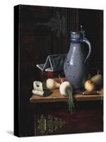 Still Life with Turnips and Beer Stein, 1893-David Gilmour Blythe-Stretched Canvas