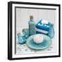 Still Life with Turquoise Objects, Symbol Wellness-Andrea Haase-Framed Photographic Print