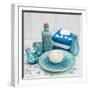 Still Life with Turquoise Objects, Symbol Wellness-Andrea Haase-Framed Photographic Print