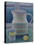 Still Life with Two Jugs and Lemon-Ruth Addinall-Stretched Canvas