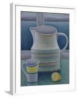 Still Life with Two Jugs and Lemon-Ruth Addinall-Framed Giclee Print