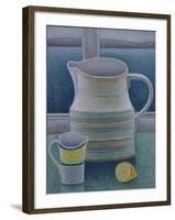 Still Life with Two Jugs and Lemon-Ruth Addinall-Framed Giclee Print