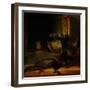 Still Life with Two Peacocks and a Girl, Ca 1639-Rembrandt van Rijn-Framed Giclee Print