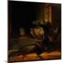 Still Life with Two Peacocks and a Girl, Ca 1639-Rembrandt van Rijn-Mounted Giclee Print