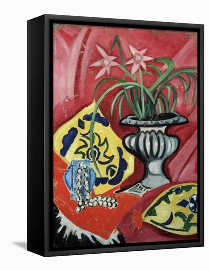 Still life with vase. 1912-Olga Rozanova-Framed Stretched Canvas