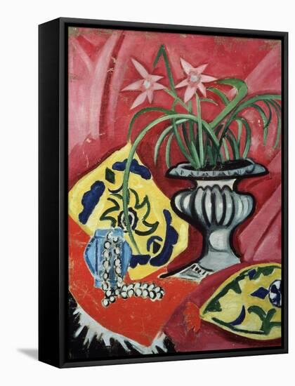 Still life with vase. 1912-Olga Rozanova-Framed Stretched Canvas