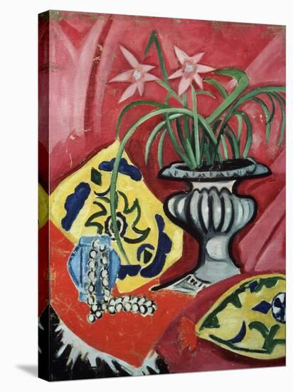Still life with vase. 1912-Olga Rozanova-Stretched Canvas