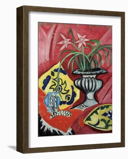 Still life with vase. 1912-Olga Rozanova-Framed Giclee Print