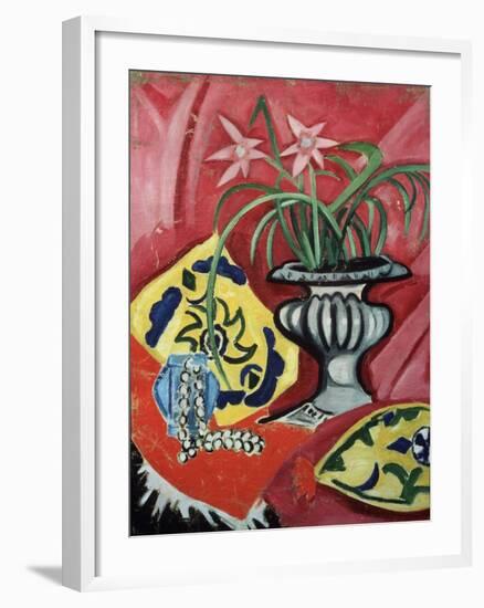 Still life with vase. 1912-Olga Rozanova-Framed Giclee Print