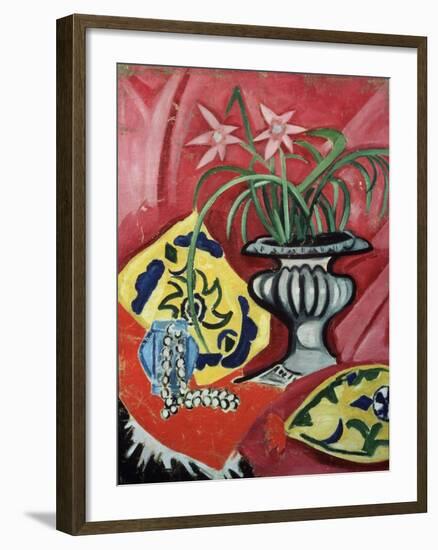 Still life with vase. 1912-Olga Rozanova-Framed Giclee Print