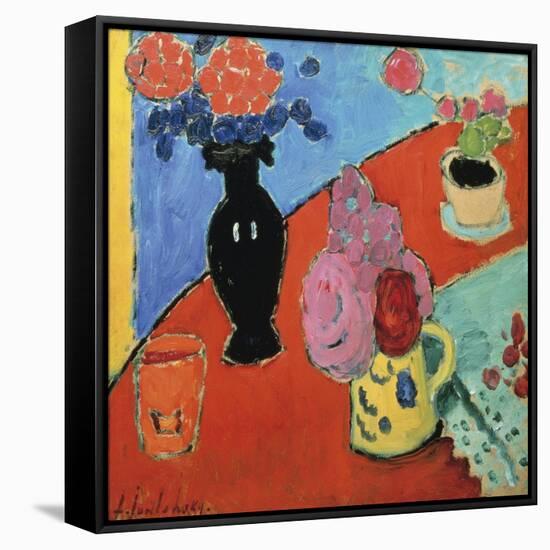 Still Life with Vase and Jug-Alexej Von Jawlensky-Framed Stretched Canvas