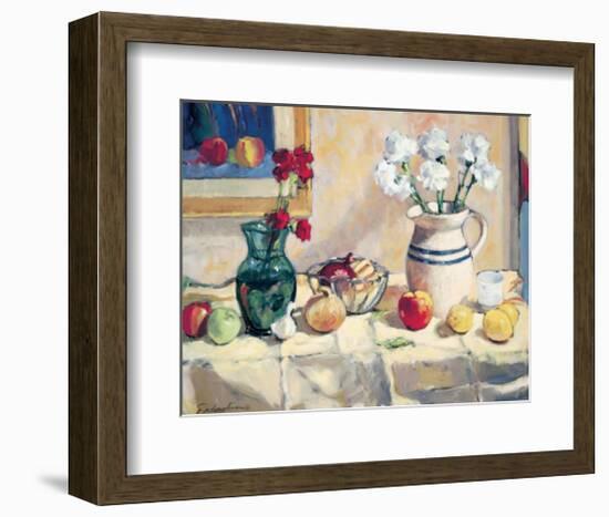 Still Life with Vase and Pitcher-Saladino-Framed Giclee Print
