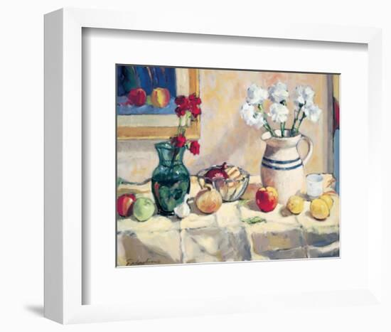 Still Life with Vase and Pitcher-Saladino-Framed Giclee Print