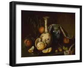 Still Life with Vase, Fruit and Nuts-Joseph Biays Ord-Framed Giclee Print