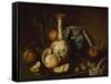 Still Life with Vase, Fruit and Nuts-Joseph Biays Ord-Framed Stretched Canvas