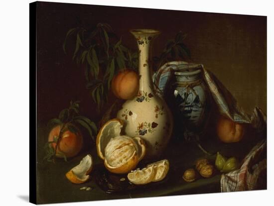 Still Life with Vase, Fruit and Nuts-Joseph Biays Ord-Stretched Canvas