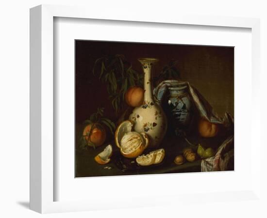 Still Life with Vase, Fruit and Nuts-Joseph Biays Ord-Framed Giclee Print