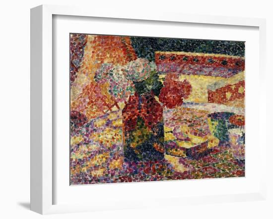 Still Life with Vase of Flowers, C.1907-Robert Delaunay-Framed Giclee Print