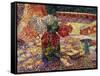 Still Life with Vase of Flowers-Robert Delaunay-Framed Stretched Canvas