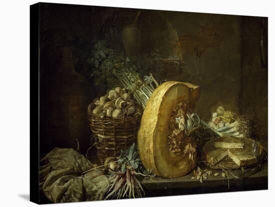 Still Life with Vegetables-Henri Horace Roland De La Porte-Stretched Canvas