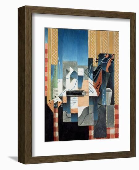 Still Life with Violin and Guitar, 1913-Juan Gris-Framed Giclee Print