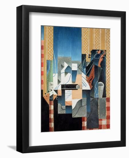 Still Life with Violin and Guitar, 1913-Juan Gris-Framed Giclee Print