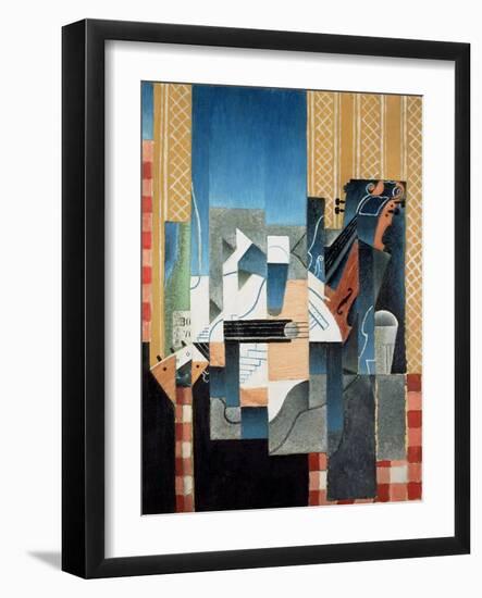 Still Life with Violin and Guitar, 1913-Juan Gris-Framed Giclee Print